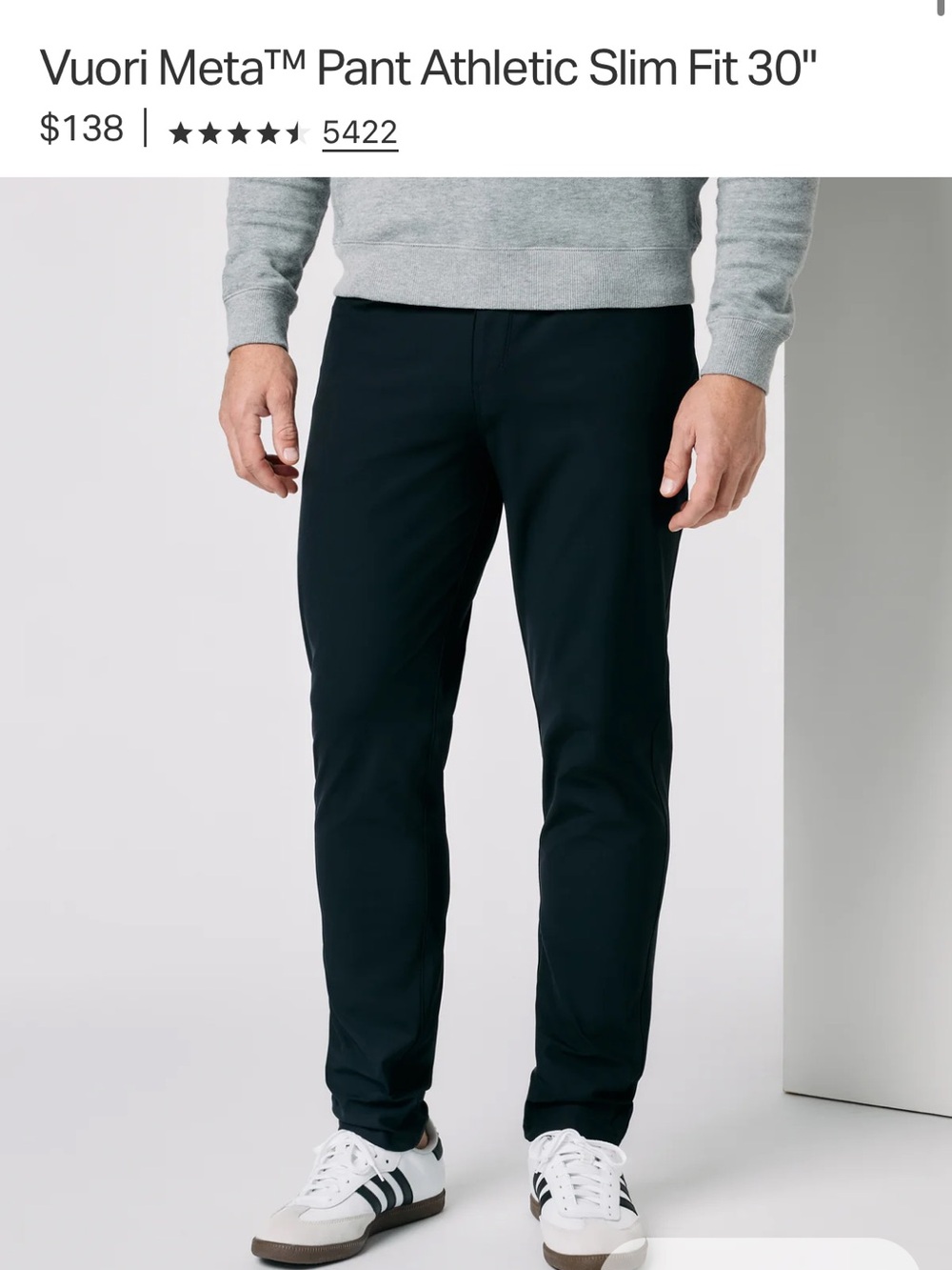 Vuori Meta™ Pant Athletic Slim Fit 30"